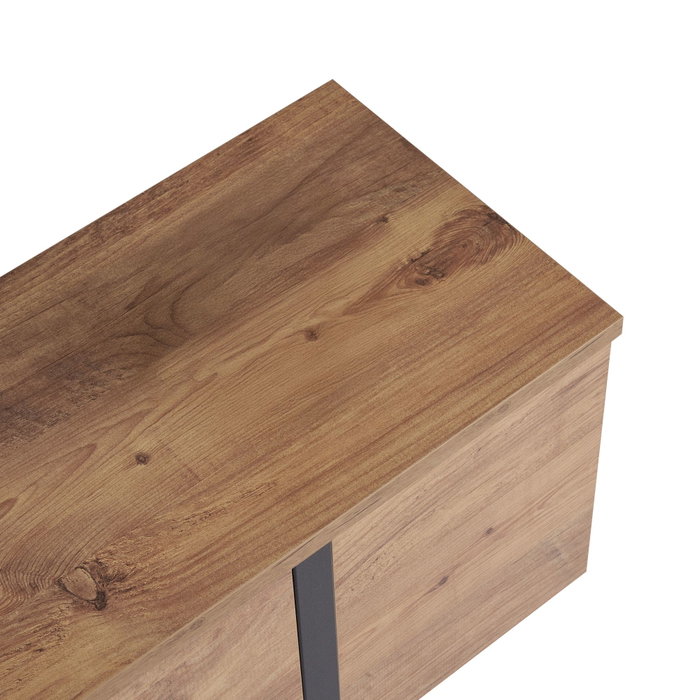 Nordure Mueble para TV Onera - Pino Atlántico, Negro